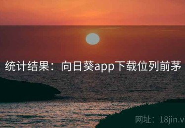 统计结果：向日葵app下载位列前茅