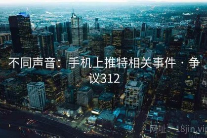不同声音：手机上推特相关事件 · 争议312